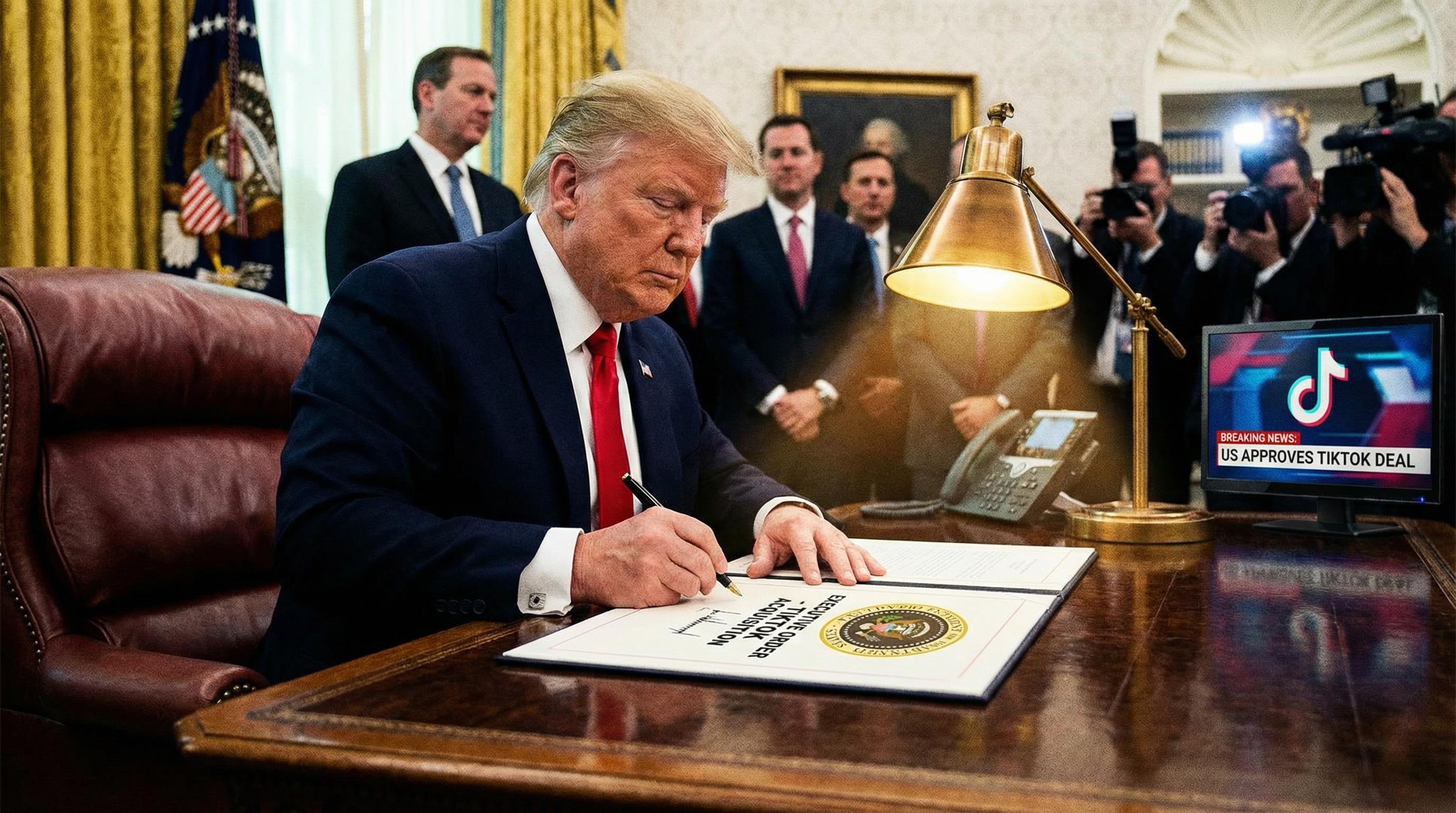 特朗普签署行政令确认 TikTok 出售计划